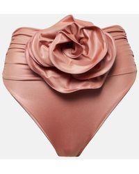 Magda Butrym - Floral-Applique Bikini Bottoms - Lyst