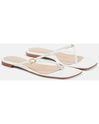 Gianvito Rossi - Patent Leather Thong Sandals - Lyst