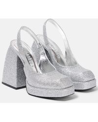 NODALETO - Bulla Jill Glitter Platform Pumps - Lyst