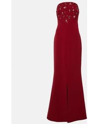 Safiyaa - Verzierte Robe Makkari Aus Crepe - Lyst