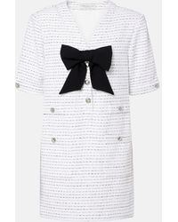 Alessandra Rich - Robe En Tweed A Sequins - Lyst