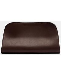 The Row - Peggy Medium Leather Clutch - Lyst