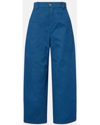 Chloé - Cropped Barrel-Leg Pants - Lyst