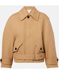 Bottega Veneta - Bomberjacke Aus Einem Baumwollgemisch - Lyst