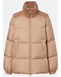 Moncler - Esnaie Fleece-Trimmed Down Jacket - Lyst