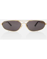 Balenciaga - Ovale Sonnenbrille Stretch - Lyst