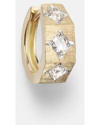 Marie Lichtenberg - Ecrou Coco 18Kt Single Hoop Earring - Lyst