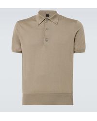 Tom Ford - Cotton Jersey Polo Shirt - Lyst