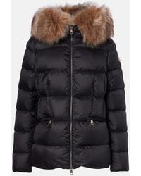 Moncler - Boed Shearling-Trimmed Down Jacket - Lyst