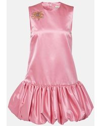 ALÉMAIS - Neptuna Embellished Satin Minidress - Lyst