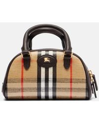 Burberry - Tote Bag Highlands Mini Check - Lyst
