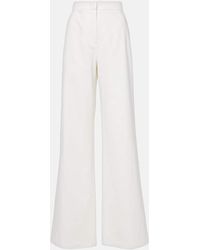Max Mara - Ruggero Cotton Wide-Leg Pants - Lyst