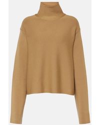KHAITE - Sree Wool-Blend Turtleneck Sweater - Lyst