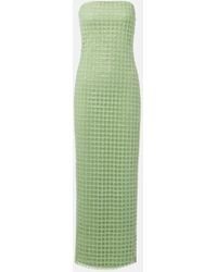 ROTATE BIRGER CHRISTENSEN - Abito Lungo A Fascia Con Paillettes - Lyst