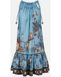 ALÉMAIS - Georgie Printed Ramie Minidress - Lyst