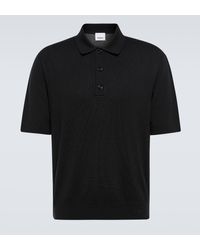 Burberry - Wool And Silk Polo Top - Lyst