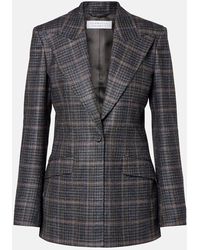 Gabriela Hearst - Blazer Leiva De Lana Y Seda A Cuadros - Lyst