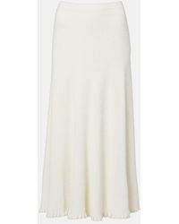 Proenza Schouler - Label Stina Ribbed-Knit Midi Skirt - Lyst