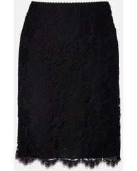 Chloé - Floral Cotton-Blend Lace Miniskirt - Lyst