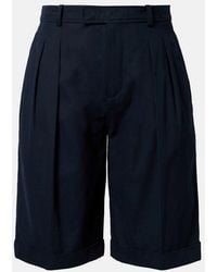 Saint Laurent - Cotton Bermuda Shorts - Lyst