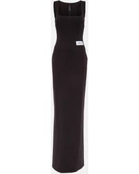 Dolce & Gabbana - X Kim vestido largo de punto acanalado - Lyst