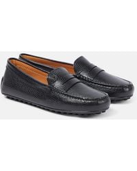 Tod's - City Gommino Leather Moccasins - Lyst