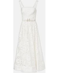 Rebecca Vallance - Robe Midi Ginger En Dentelle A Fleurs - Lyst