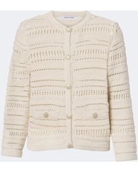 Veronica Beard - Bellingham Cotton Cardigan - Lyst