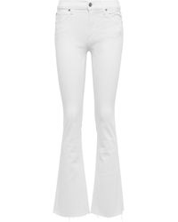 White Bootcut jeans for Women | Lyst