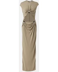 Christopher Esber - Maxikleid Duo Bezel Quartz Aus Jersey - Lyst