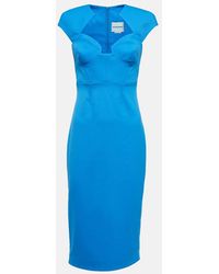 Roland Mouret - Cap Sleeve Midi Dress - Lyst