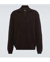 Zegna - Cashmere Polo Sweater - Lyst