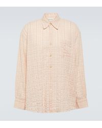 Our Legacy - Borrowed Checked Cotton-blend Seersucker Shirt - Lyst