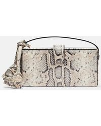Magda Butrym - Apolonia Snake-Effect Leather Clutch - Lyst