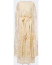 Zimmermann - Valiant Caped Lace Maxi Dress - Lyst