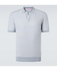 Orlebar Brown - Horton Cotton And Wool Pique Polo Shirt - Lyst
