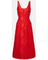 Emilia Wickstead - Labrina Jacquard Boucle Midi Dress - Lyst
