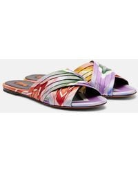 Missoni - Ada Chevron Twill Slides - Lyst