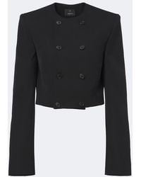 Wardrobe NYC - Cropped Double-Breasted Virgin Wool Blazer - Lyst