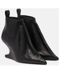 Rick Owens - Leather Ankle Boots - Lyst