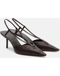 Max Mara - Raffia Slingback Pumps - Lyst