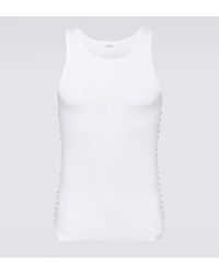 Valentino - Top Aus Einem Baumwollgemisch - Lyst