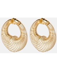 Alaïa - Spiral Hoop Earrings - Lyst
