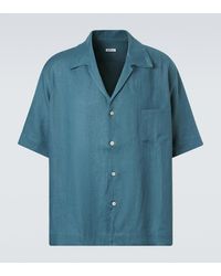 Kiton - Linen Bowling Shirt - Lyst