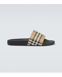 Burberry - Vintage Checked Slides - Lyst