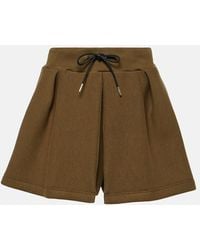 Sacai - Shorts in spugna di misto cotone - Lyst