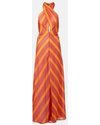Eres - Neree Printed Cotton Voile Maxi Dress - Lyst