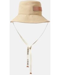 Loewe - Logo Canvas Bucket Hat - Lyst