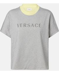 Versace - Reversible Cotton Jersey T-Shirt - Lyst
