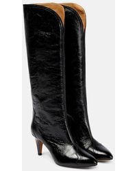 Isabel Marant - Lestany Leather Knee-High Boots - Lyst